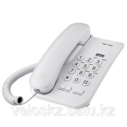 Телефон проводной Texet ТХ-212 серый, фото 2