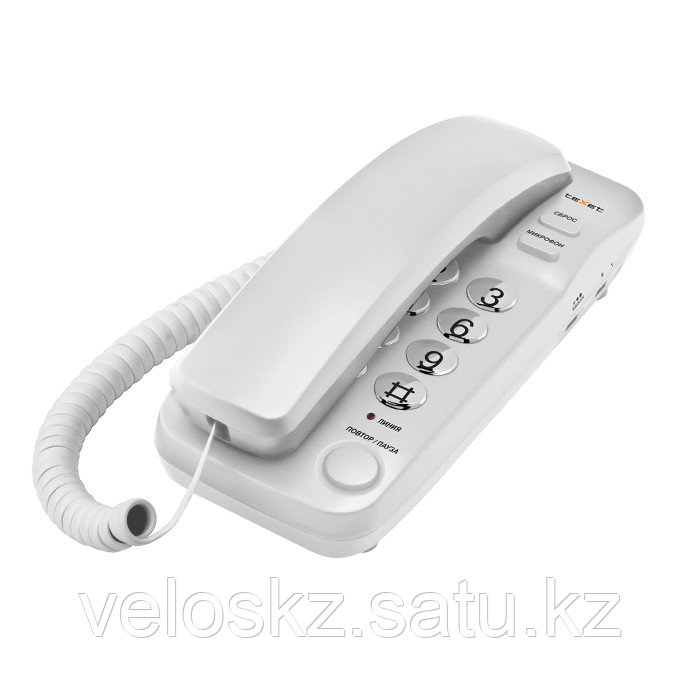 Телефон проводной Texet ТХ-226 светло-серый