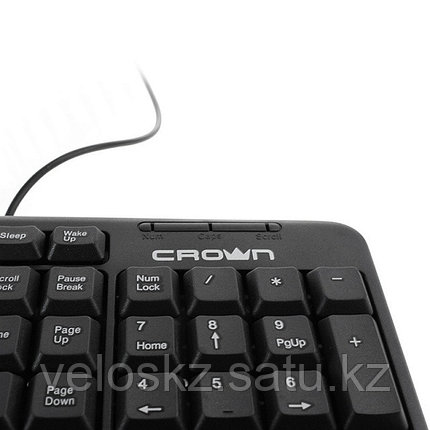Клавиатура проводная Crown CMK-100, USB, 1.8м, KAZ/RUS/ENG, фото 2