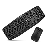 Комплект клавиатура+мышь беспроводные Crown CMMK-952W