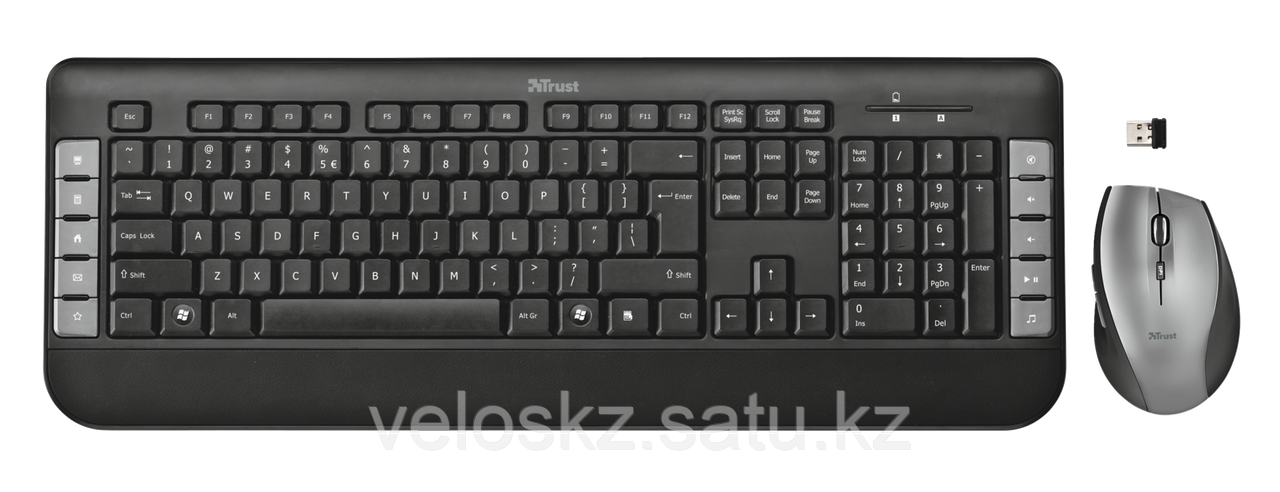 Комплект клавиатура+мышь Trust Tecla черный