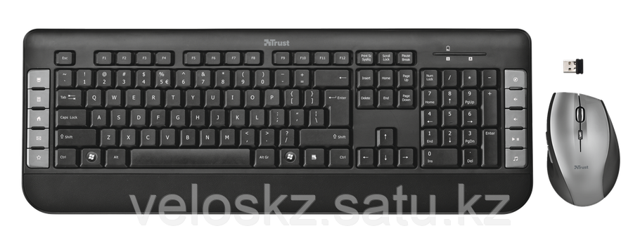 Комплект клавиатура+мышь Trust Tecla черный, фото 2
