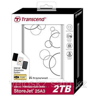 Transcend StoreJet 25A3 TS2TSJ25A3W, 2000Гб, USB 3.0, 2.5"