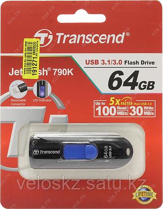 USB Флеш 64GB 3.0 Transcend TS64GJF790K черный, фото 2