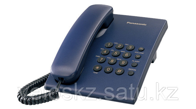 Телефон проводной Panasonic KX-TS2350 синий, фото 2