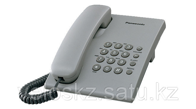 Телефон проводной Panasonic KX-TS2350 серый, фото 2