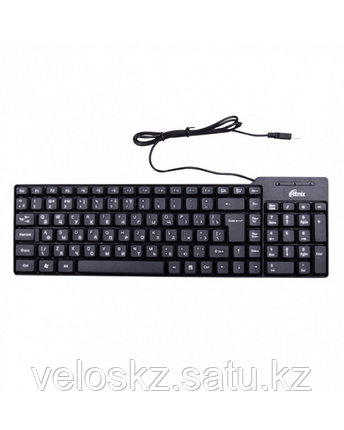 Клавиатура проводная RITMIX RKB-100 Black (EN/RU/KZ), фото 2