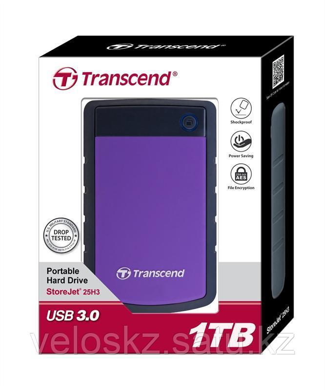 Внешний жесткий диск Transcend StoreJet 25H3 TS1TSJ25H3P, 1000Гб, USB 3.0, 2.5