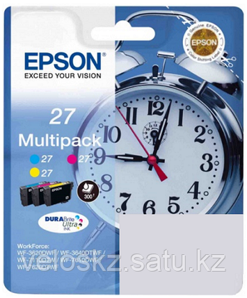 Картридж Epson C13T27054022 мультипак 3 цвета 27 DURABrite Ultra Ink for WF7110/7610/7620 new, фото 2