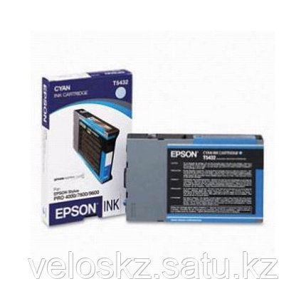 Картридж Epson C13T543200 STYLUS PRO7600/9600 голубой, фото 2