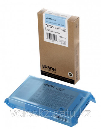 Картридж Epson C13T603500 SP-7880/9880 светло-голубой, фото 2